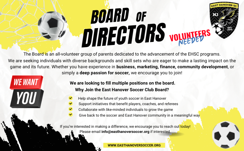 2025 EHSC Board of Directors OPEN Positions!